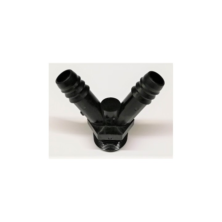 Y cannelé-fileté Ø 16 x 3/4" x 16 mm