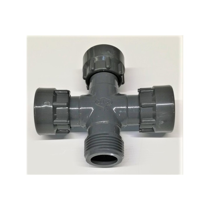 Croix MFFF, 1" m. x 3 vis union 1" f. DURA