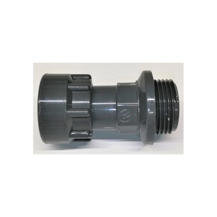 Racc. droit MF, 1"m. x 1 vis union 1"f. DURA