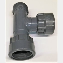T‚ MFF 1"m. x 2 vis de rappel union 1"f. DURA
