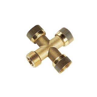 Croix MFFF, 1" m. x 3 vis union 1" f. laiton