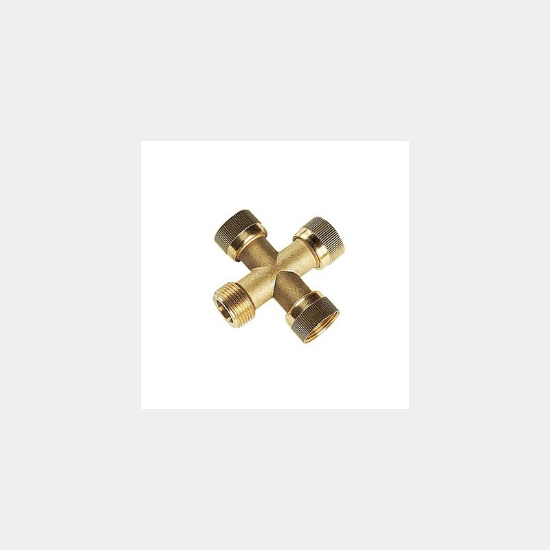 Croix MFFF, 1" m. x 3 vis union 1" f. laiton
