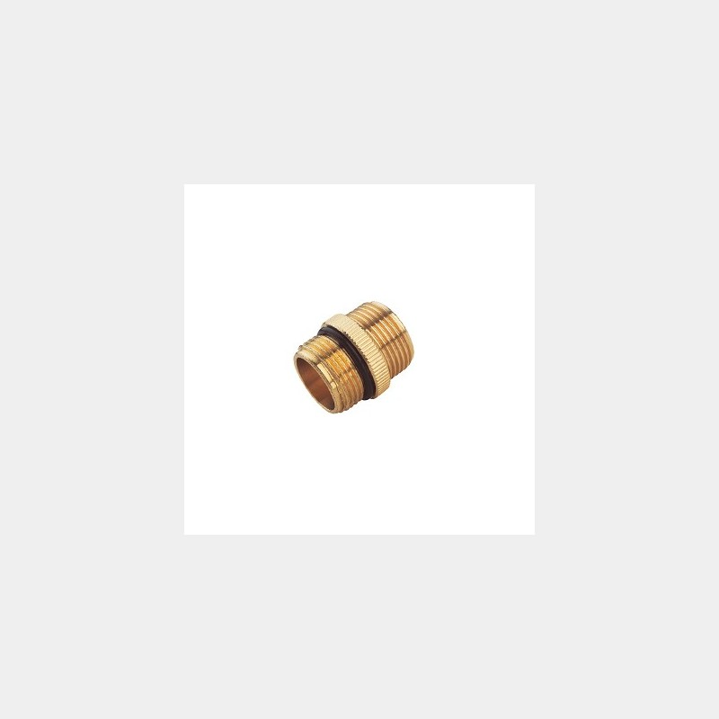 Mamelon double à joint o-ring Ø 1 "m. laiton