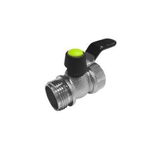 Vanne à sphère chromée avec petit levier 3/4"