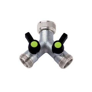 Robinet en laiton en "Y" à 2 voies 3/4"