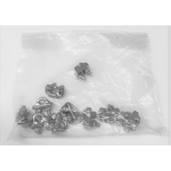 Serre câble à étrier sachet de 10 pièces