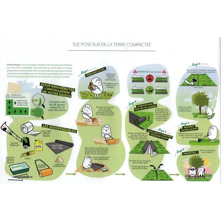 Gazon synthétique PRO Prairie Chic 35mm