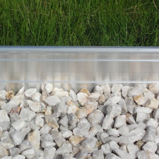 Volige profil aluminium naturel ht 100mm x 10ml