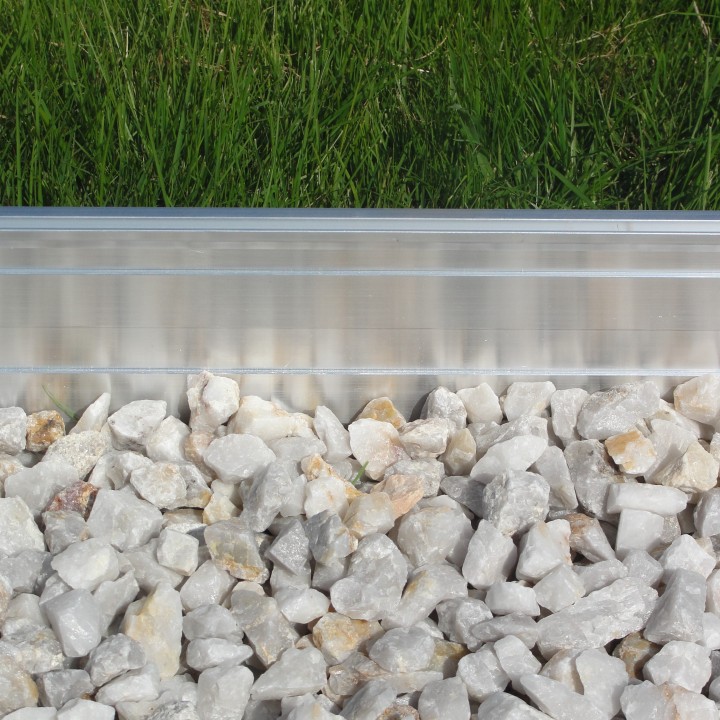 Volige profil aluminium naturel ht 100mm x 10ml