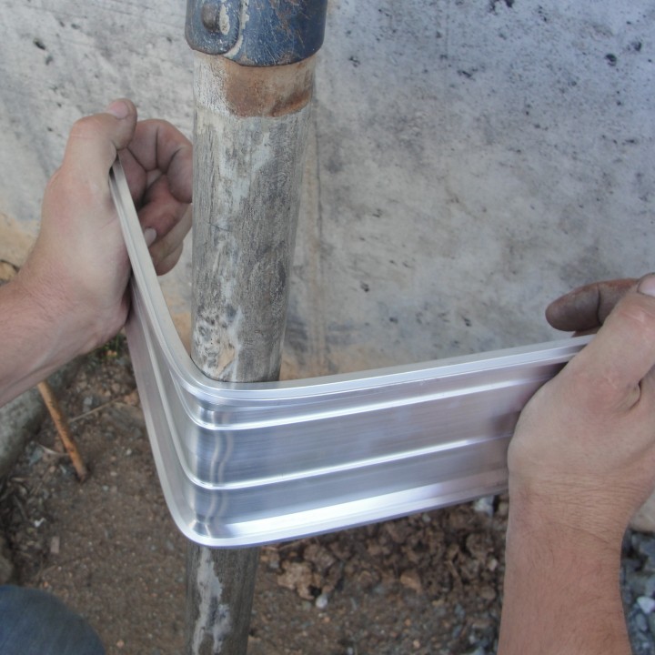 Volige profil aluminium naturel ht 100mm x 10ml