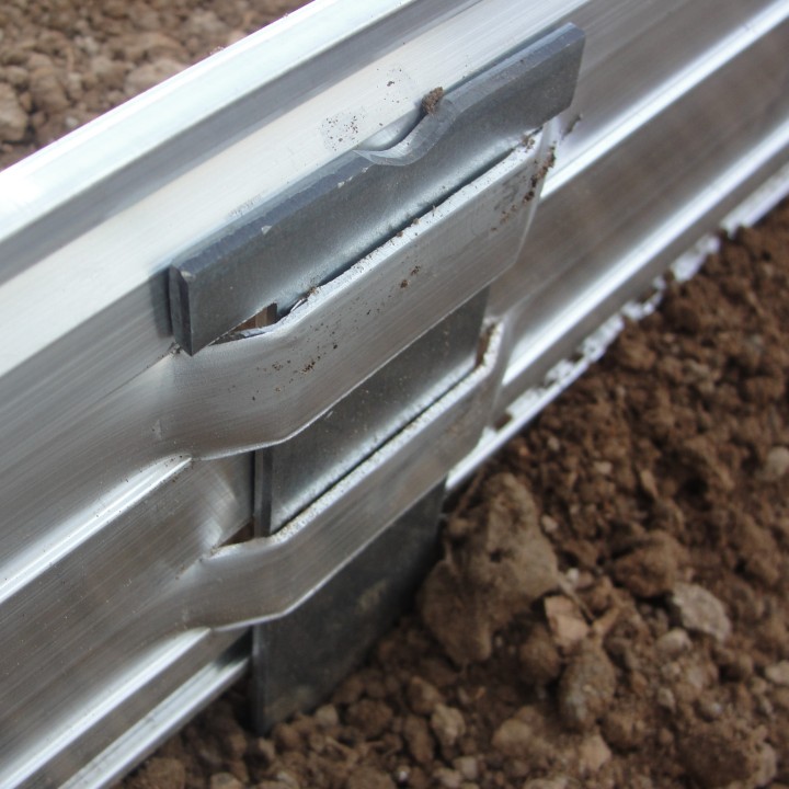 Volige profil aluminium naturel ht 100mm x 10ml