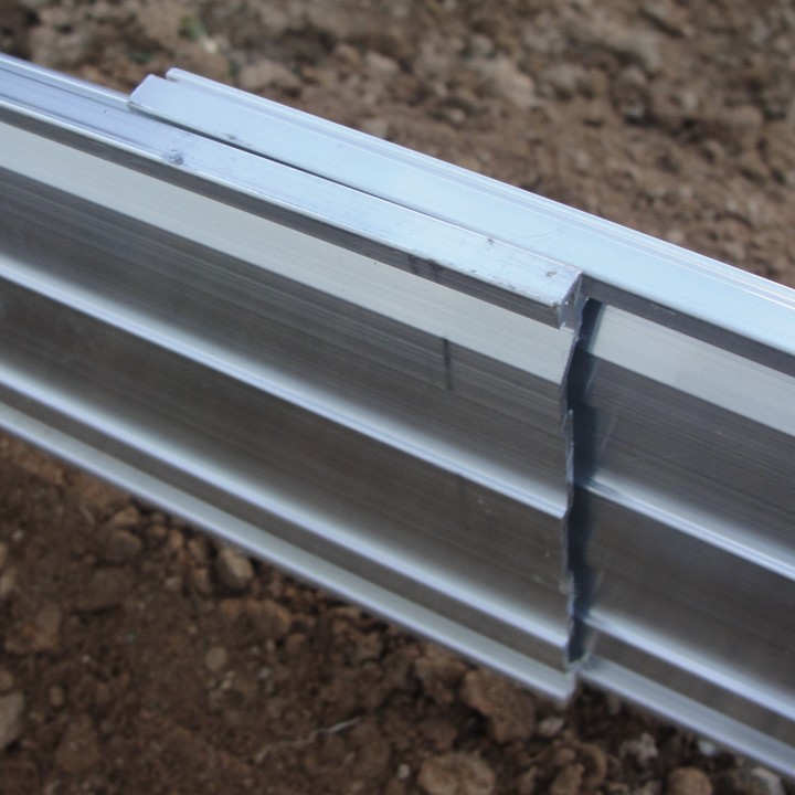 Volige profil aluminium naturel ht 100mm x 10ml