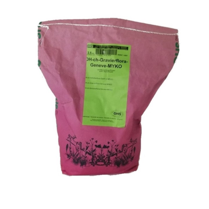 Semences sauvages Gravierflora Genève Myko sac de 2.5kg pour 125m2