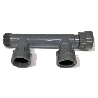 Collecteur 2 vannes 1"m. x 3 unions 1"f. DURA