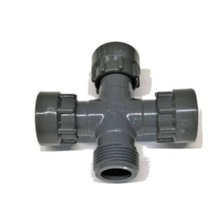 Croix MFFF, 1" m. x 3 vis union 1" f. DURA