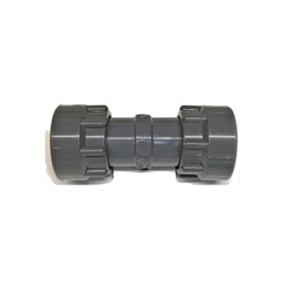 Racc. droit FF, 2 vis rappel union 1" f. DURA