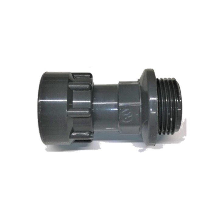 Racc. droit MF, 1"m. x 1 vis union 1"f. DURA