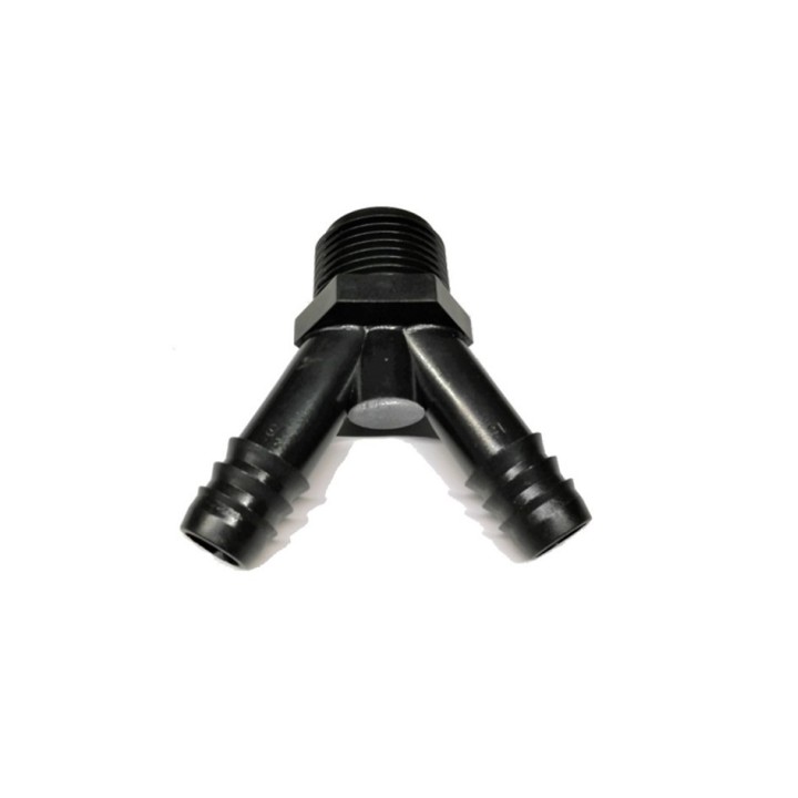 Y cannelé-fileté Ø 16 x 3/4" x 16 mm