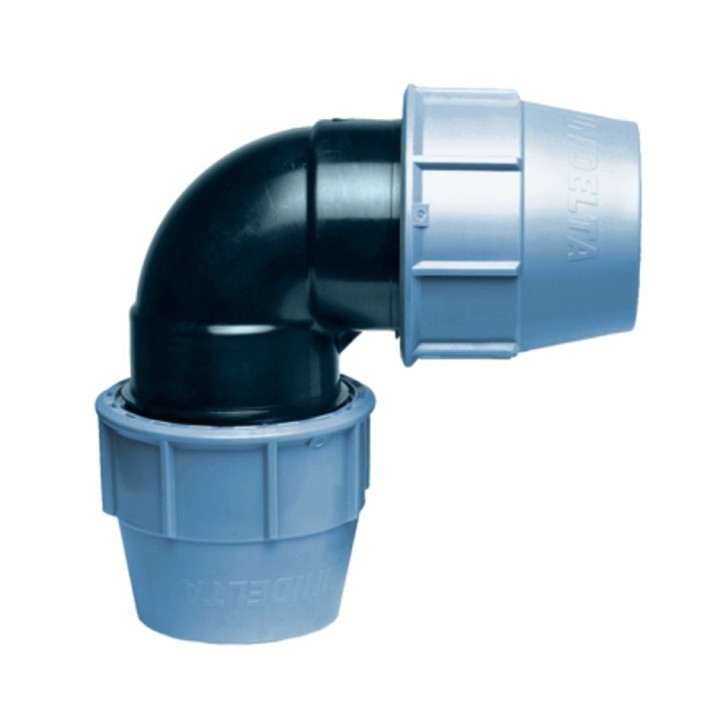 Coude égal à 90° à compression Ø 20