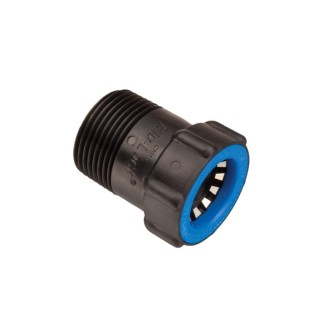Raccord droit Blu-Lock Ø 24 mm x 1"  mâle