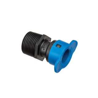 Raccord droit Blu-Lock Ø 15mm x 3/4" mâle