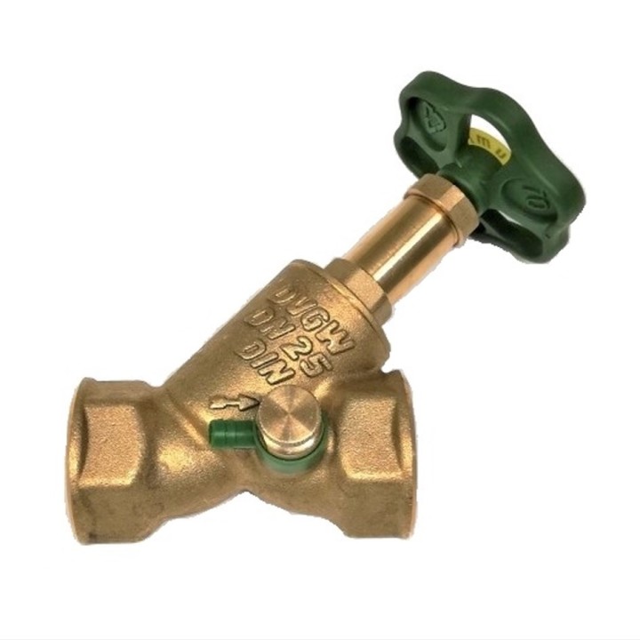 Robinet oblique laiton 1" avec purge