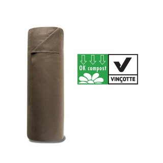 Natte de paillage bio non tissé 157 gr, largeur 2m