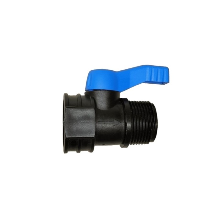 Vanne à bille o 3/4" femelle x mâle noire