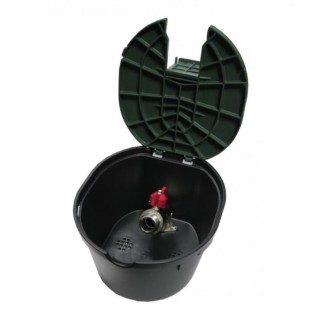 Bouche d'arrosage ovale avec vanne Ø 3/4"m.