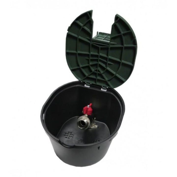 Bouche d'arrosage ovale avec vanne Ø 3/4"m.