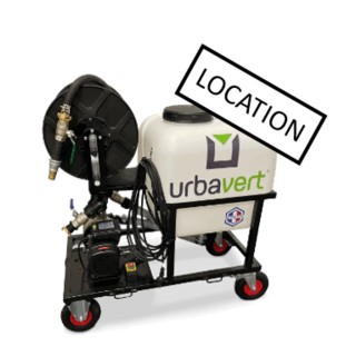 Machine E-SPRAY mini (hydroseeder) location à la journée