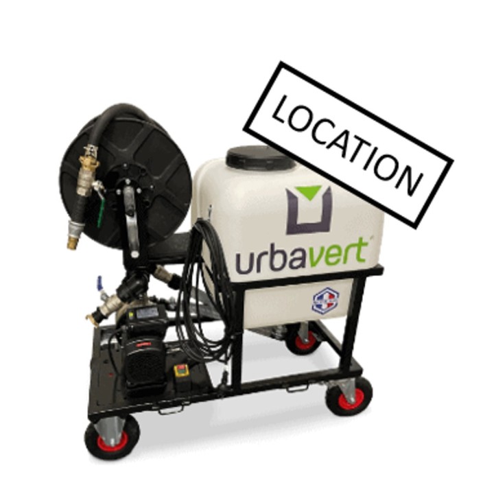 Machine E-SPRAY mini (hydroseeder) location à la journée