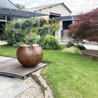 Pot Miléo effet Corten