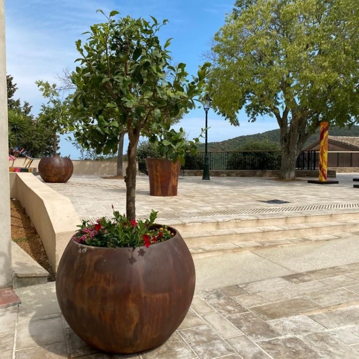 Pot Miléo effet Corten