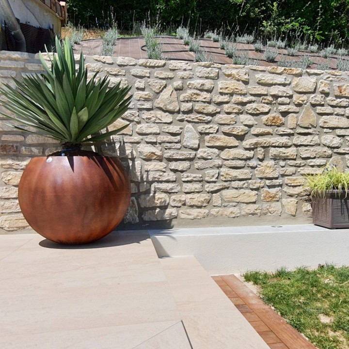 Pot Miléo effet Corten