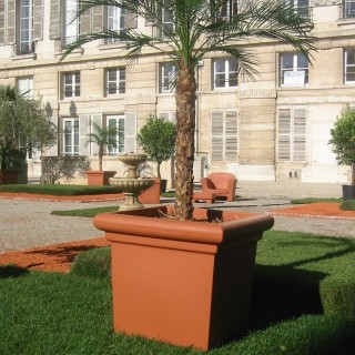 Pot Carré Lisse de Ø 400mm à 700mm