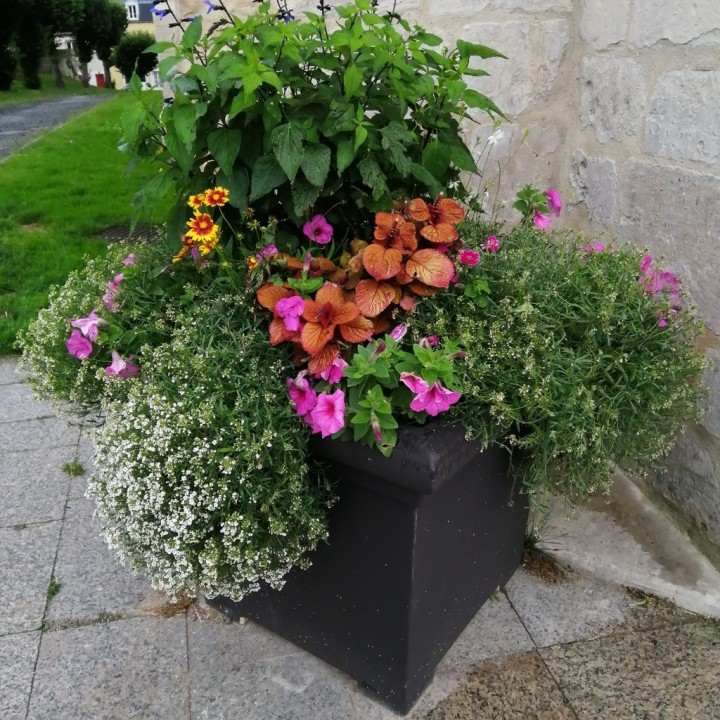 Pot Carré Lisse de Ø 400mm à 700mm