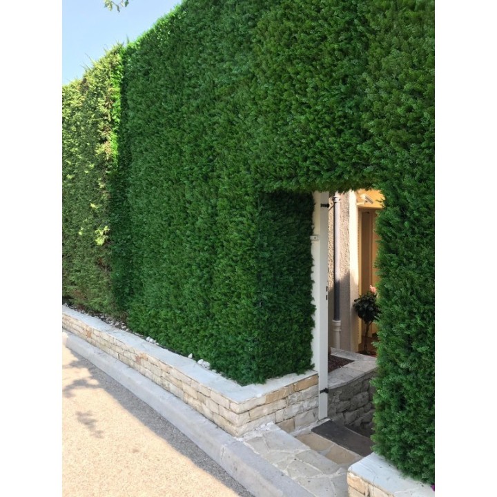 Haie synthétique Thuya 1m x 1m