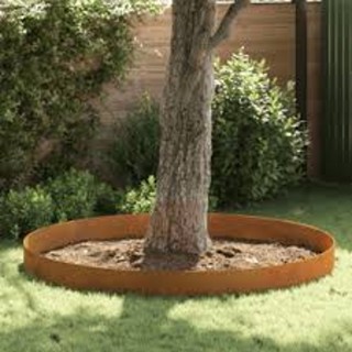 Entourage d'arbre rond Corten