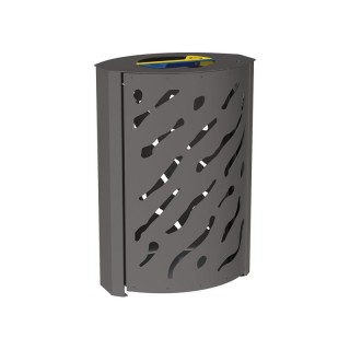 Corbeille Venise ovale tri sélectif 2 x 60L