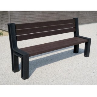 Banc Citéa 1930mm 100% en plastique recyclé