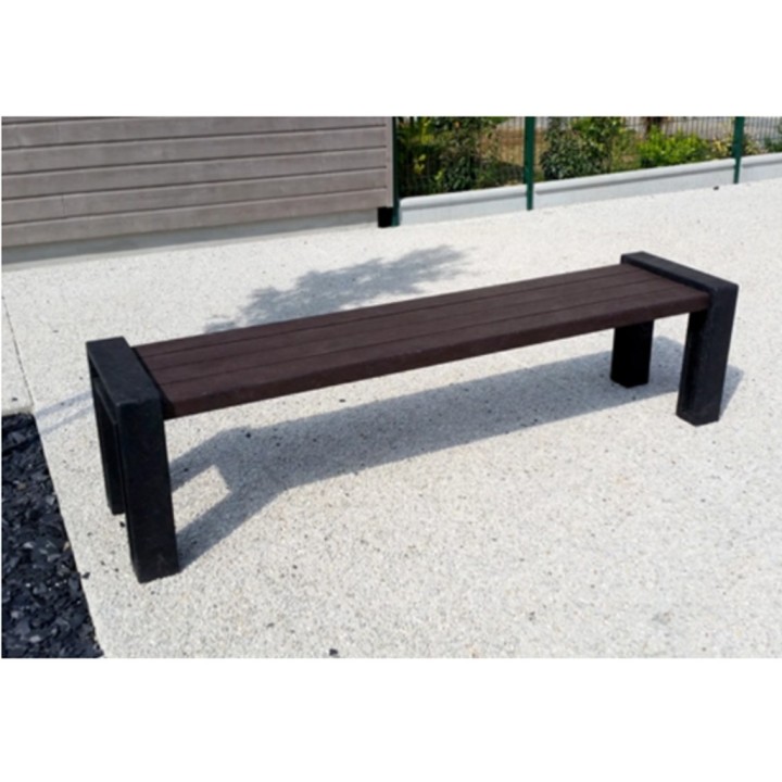 Banquette Citéa 1930mm 100% en plastique recyclé