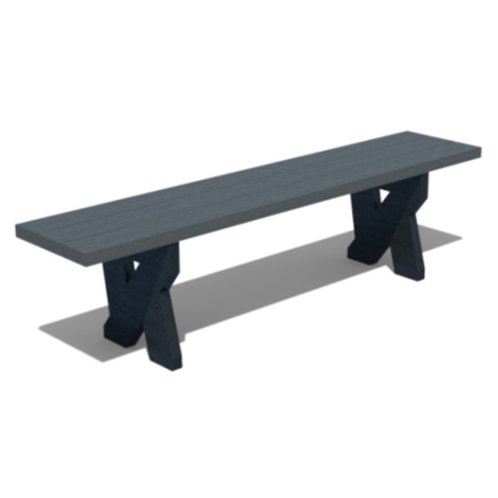 Banquette Atrium 1800mm 100% en plastique recyclé