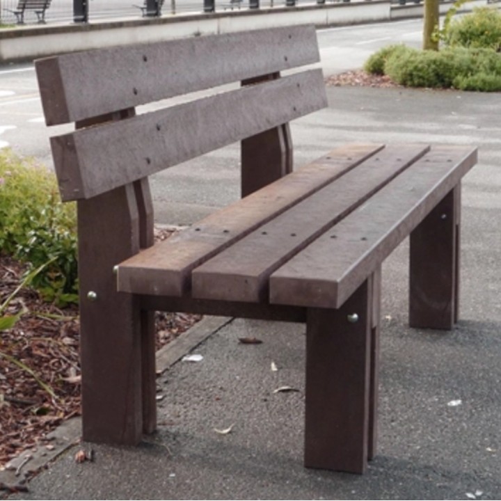 Banc Madrid 1800mm 100% en plastique recyclé