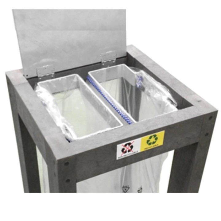 Corbeille Canopée Tri 2 x 60L