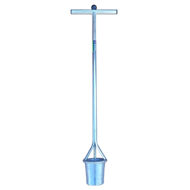 Plantoir à bulbes métal long manche 8-10cm