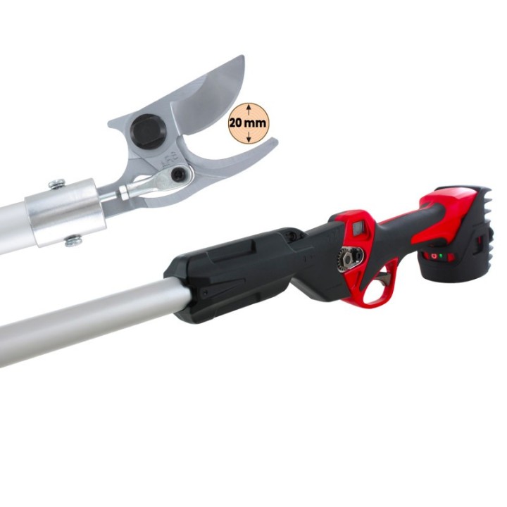 Sécateur à batterie sur perche - 20mm, 4 longueurs possible