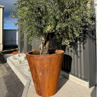 Pot Vase Effet Corten Ø 800mm à 1200mm