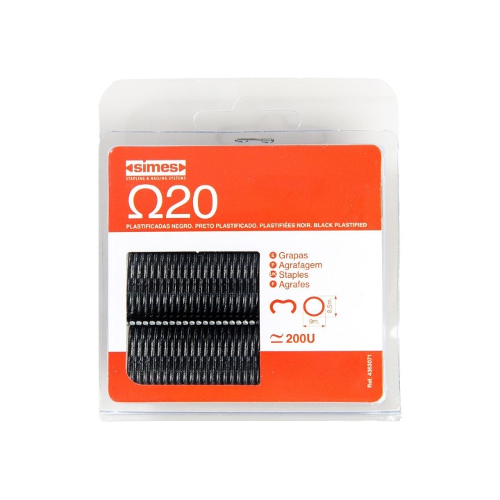 Agrafes pour brise vue, occultation par 200 Couleur Noir
